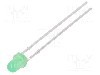 Dioda LED, 3mm, verde, 12...25mcd, 10mA, 2...2,4V, KINGBRIGHT ELECTRONIC - L-34GD