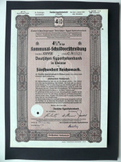 Titlu De Stat Obligatiune Germania-1938-500-Reichsmark foto