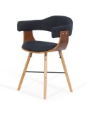Scaun bucatarie si living BUC 016, stofa, structura lemn, spatar curbat, 100 kg