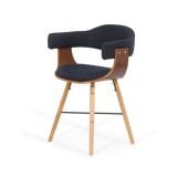 Scaun bucatarie si living BUC 016, stofa, structura lemn, spatar curbat, 100 kg