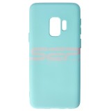 Husa Silicon Turquoise Samsung Galaxy S9, High Copy, Protectie Premium