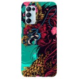 Husa compatibila cu Oppo A53 model Chinese Dragon, Silicon, TPU, Viceversa, Transparent, Carcasa