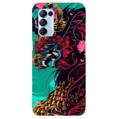 Husa compatibila cu Oppo A15 model Chinese Dragon, Silicon, TPU, Viceversa foto