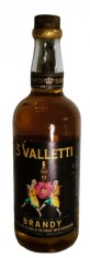 RARE BRANDY 3 VALLETTI SARTI. BRANDY DISTILLAT DI VIN, ANII 70 L. 1 GR 40