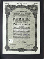 Titlu De Stat Obligatiune Germania 1941-100-Reichsmark foto