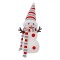 Figurină Decorativă Acrilică de Crăciun, Om de Zăpadă, Cu LED-uri Multicolor, &Icirc;nălțime 24cm