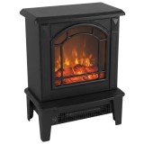 Semineu electric independent 1800W cu efect realist de flacara,2 trepte de incalzire,panou tactil,flacara decorativa independenta de incalzire,36x