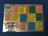 calendar I.U.P.S. 9 Mai Lugoj anul 1983 tabla vopsita !