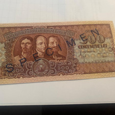 Bancnota 500 Lei 1949 Specimen UNC
