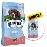 Cumpara ieftin Happy Dog Sensible Puppy Salmon and Potatoes 10 kg + 5 kg GRATUIT