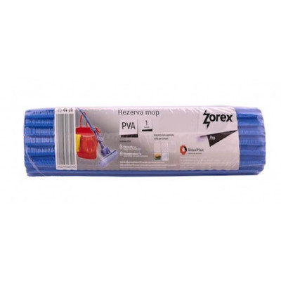 Rezerva Mop PVA Zorex Pro, Latime 27 cm, Model Albastru, Rezerve pentru Mop, Rezerva Profesionala pentru Mop, Rezerve PVA pentru Mop, Accesorii Curate foto