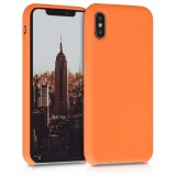 Husa pentru iPhone X / iPhone XS, Silicon, Portocaliu, 46313.150