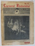 CURIERUL RASBOIULUI , REVISTA DE FOTOGRAFII DE PE FRONT SI DIN AFARA LUI , PE COPERTA : COLOANA DE SOFERI GERMANI ASEZATA IN JURUL FOCULUI , 1914