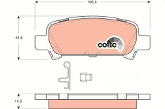 TRW GDB3223 COTEC set placute frana,frana disc