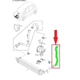 Furtun intercooler, supraalimentare Opel Meriva 2003-2010, Meriva 2010-, diametru 45/55 mm, cauciuc, RapidAuto 5546PT-1