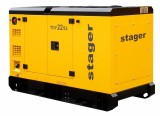 Generator insonorizat Stager YDY22S3, 22kVA, 29A, 1500rpm, trifazat, diesel