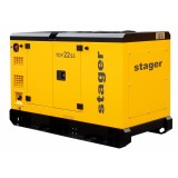 Generator insonorizat Stager YDY22S3, 22kVA, 29A, 1500rpm, trifazat, diesel