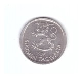 Moneda Finlanda 1 markka 1975, stare foarte buna, curata