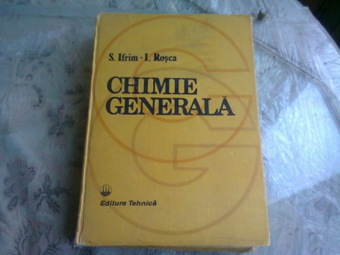 CHIMIE GENERALA - S. IFRIM