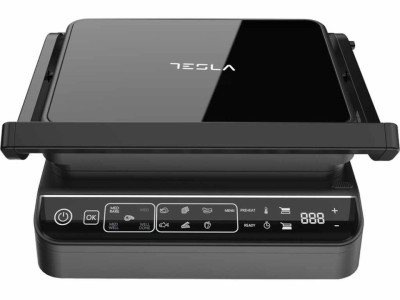 Gratar electric Tesla GR500BG, 2000 W, 10 programeLED, control digital, foto
