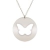 Papilio - Colier personalizat cu fluturas decupat din argint 925 - Banut