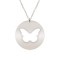 Papilio - Colier personalizat cu fluturas decupat din argint 925 - Banut