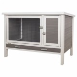 Kerbl Cușcă de iepuri ECO Samy, gri și alb, 116 x 57 x 82 cm, plastic