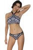 SW900-1122 Costum de baie tankini, cu top scurt si chilot cu benzi subtiri, XXL