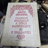 CRONICA PARALELA A TARII ROMANESTI SI A MOLDOVEI - AXINTE URICARIUL VOL.II