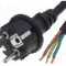 Cablu alimentare AC, 1.5m, 3 fire, culoare negru, cabluri, CEE 7/7 (E/F) mufa, JONEX - S3RN-3/15/1.5BK