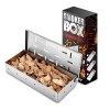 Cutie de afumator pentru gratar flippy, inox, 9.6x4.4x22.2 cm, argintiu