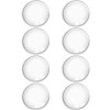 Set 8 opritoare pentru usa, mobila, diametru 4 cm, transparente, reutilizabile