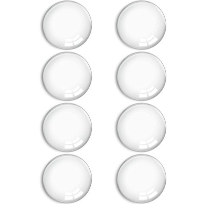 Set 8 opritoare pentru usa, mobila, diametru 4 cm, transparente, reutilizabile foto