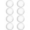 Set 8 opritoare pentru usa, mobila, diametru 4 cm, transparente, reutilizabile