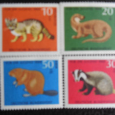 Serie timbre fauna animale nestampilate Germania timbre filatelice postale