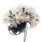 Ghirlanda luminoasa solara model floricele 7M cu 50 becuri LED, alb cald