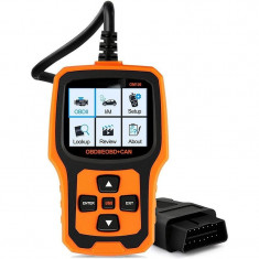 Tester auto, scanner diagnoza obd2, testare senzor o2, ecran tft 2.4 inch