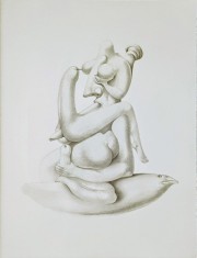 Jules PERAHIM - Compozitie Erotica 11, Heliogravura pe hartie Arches, 1972