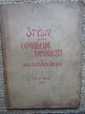 STUDIU ASUPRA COVOARELOR ROMANESTI de JANETA SCAVERU-TECLU si LIVIU TECLU 1938