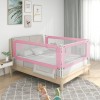 Gossi balustrada de protectie pat copii, roz, 100x25 cm, textil