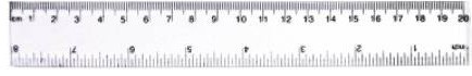 Rigla plastic 20 cm
