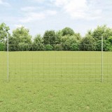 Posturi de gard vidaXL 22 pcs U-Channel 120 cm Oțel galvanizat