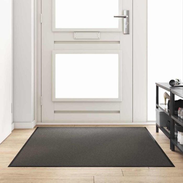 vidaXL Covoraș de intrare Altele Antracit și negru 120 x 180 cm 4100766