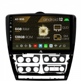 Navigatie Skoda Octavia 2, Android 12, B-Octacore 6GB RAM + 128GB ROM, 10.1 Inch - AD-BGB10006+AD-BGRKIT048v2