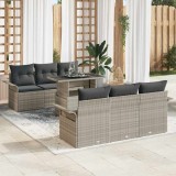 Cumpara ieftin Set de canapele pentru grădină 7 pcs Gri deschis Rattan poli