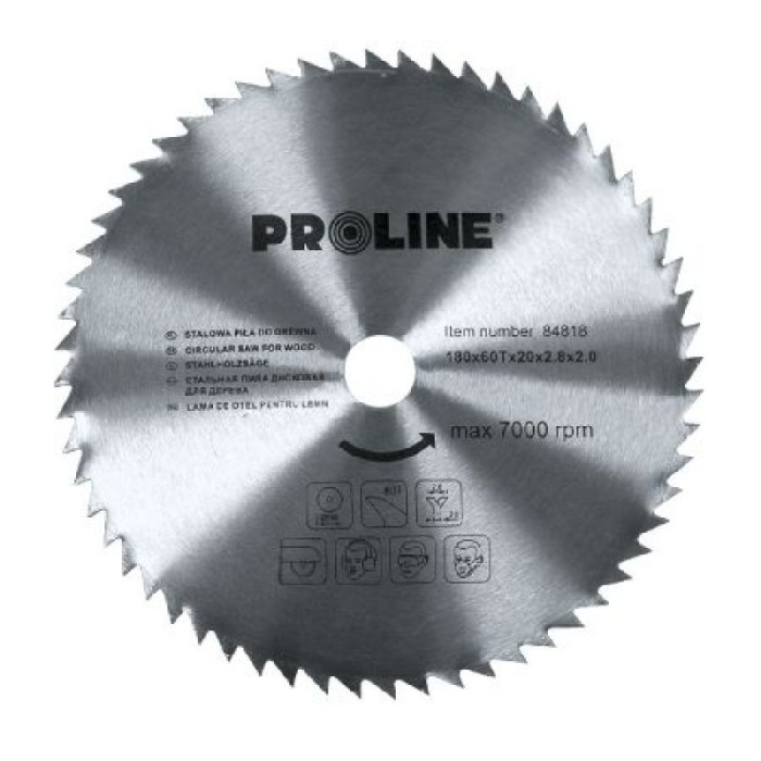 Disc circular Proline, pentru lemn, 200 mm/60 D Disc circular Proline, pentru lemn, 200 mm/60 D
