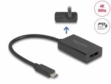 Adaptor Displayport la USB type C (DP Alt Mode) 4K60Hz PD 85W M-T, Delock 61059