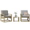 vidaXL Set mobilier de grădină, 3 piese, lemn de pin impregnat 832556