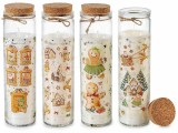 Set 4 lumanari parfumate Craciun aroma multiarome &Oslash; 6 cm x 21,5 H