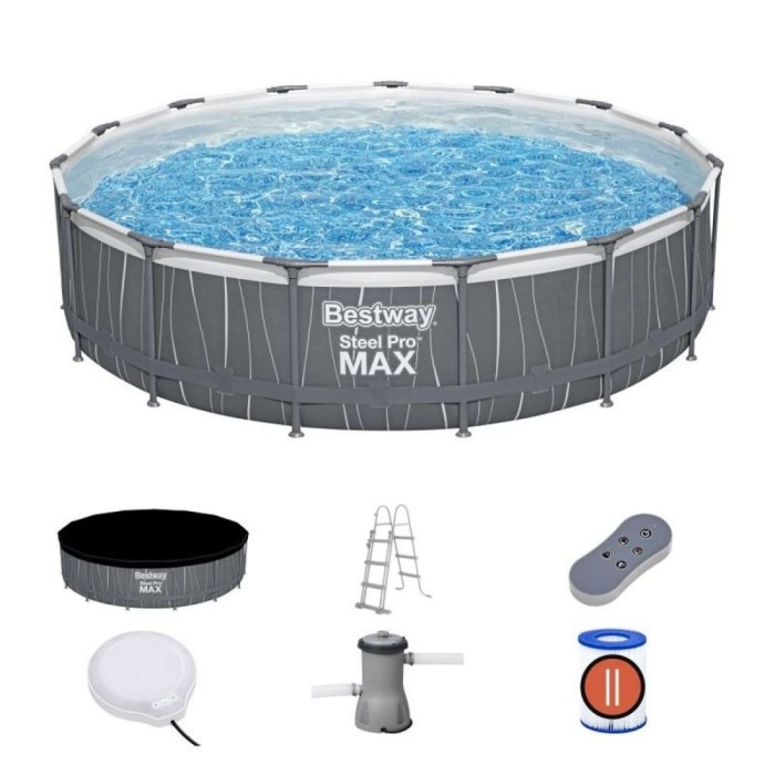 Piscină Bestway LED 457x107cm &ndash; Relaxare garantată!